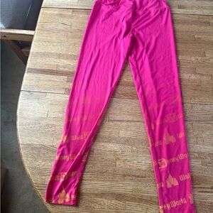 Disney Pink & Gold Leggings